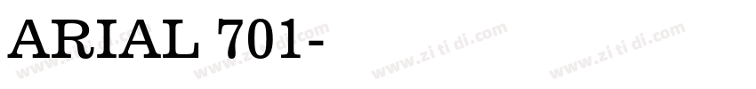 ARIAL 701字体转换